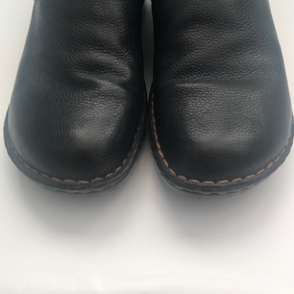 BOC Leather upper black clogs mules that are super comfortable workwear nursing - Picture 5 of 9